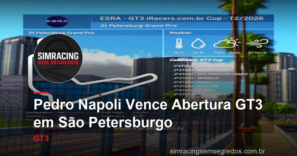 Pedro Napoli Vence Abertura GT3 em São Petersburgo