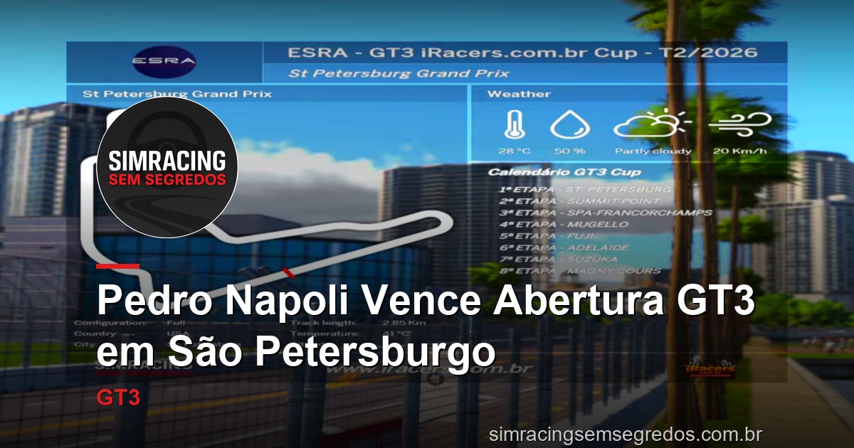 Pedro Napoli Vence Abertura GT3 em São Petersburgo