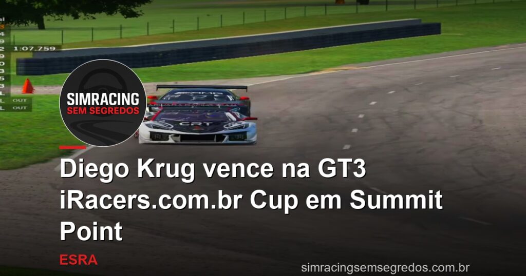 Diego Krug vence na GT3 iRacers.com.br Cup em Summit Point