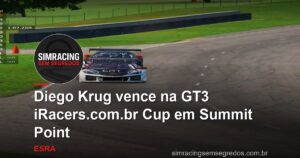 Diego Krug vence na GT3 iRacers.com.br Cup em Summit Point