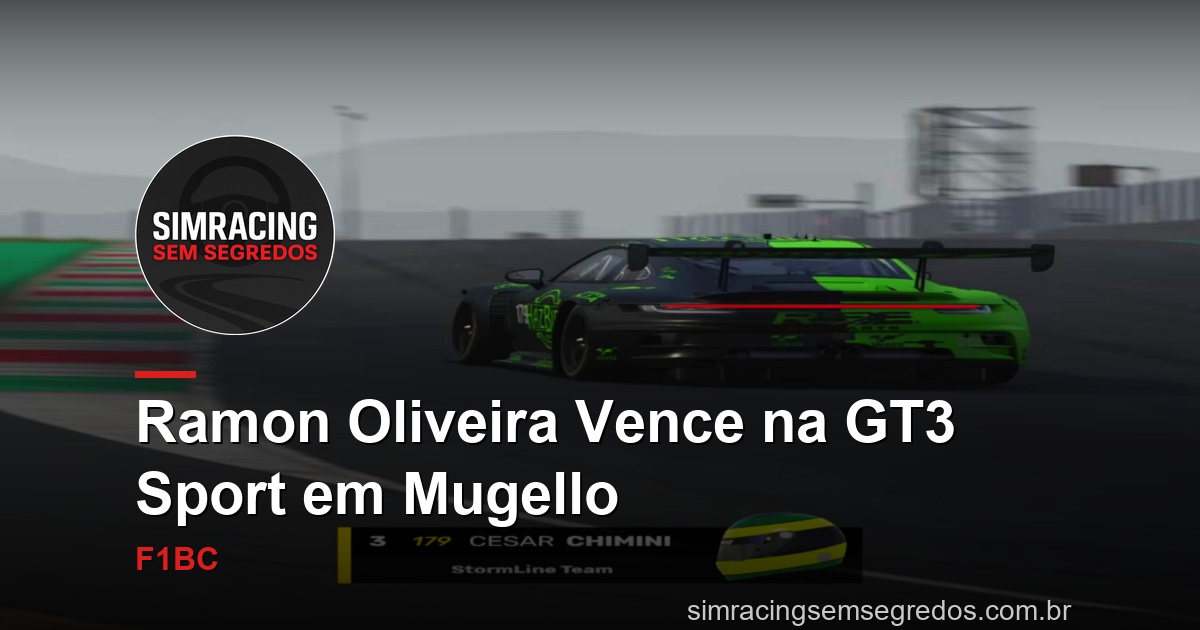 Ramon Oliveira Vence na GT3 Sport em Mugello
