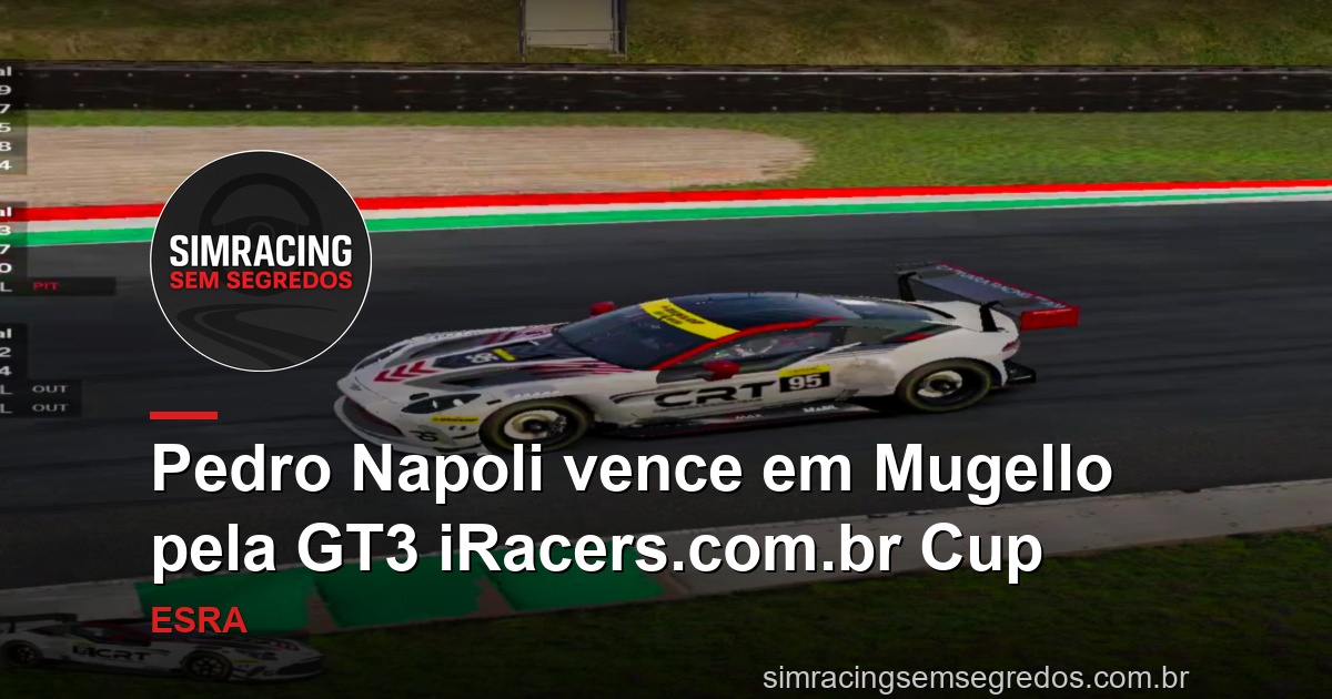 Pedro Napoli vence em Mugello pela GT3 iRacers.com.br Cup