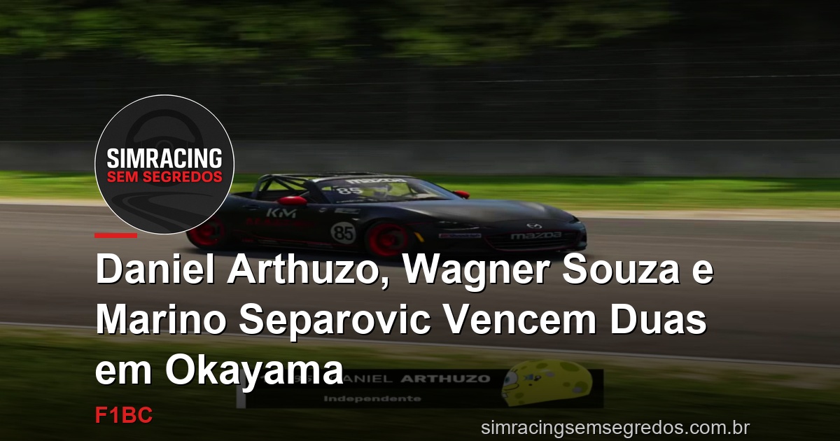 Daniel Arthuzo, Wagner Souza e Marino Separovic Vencem Duas em Okayama