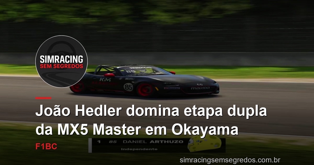 João Hedler domina etapa dupla da MX5 Master em Okayama