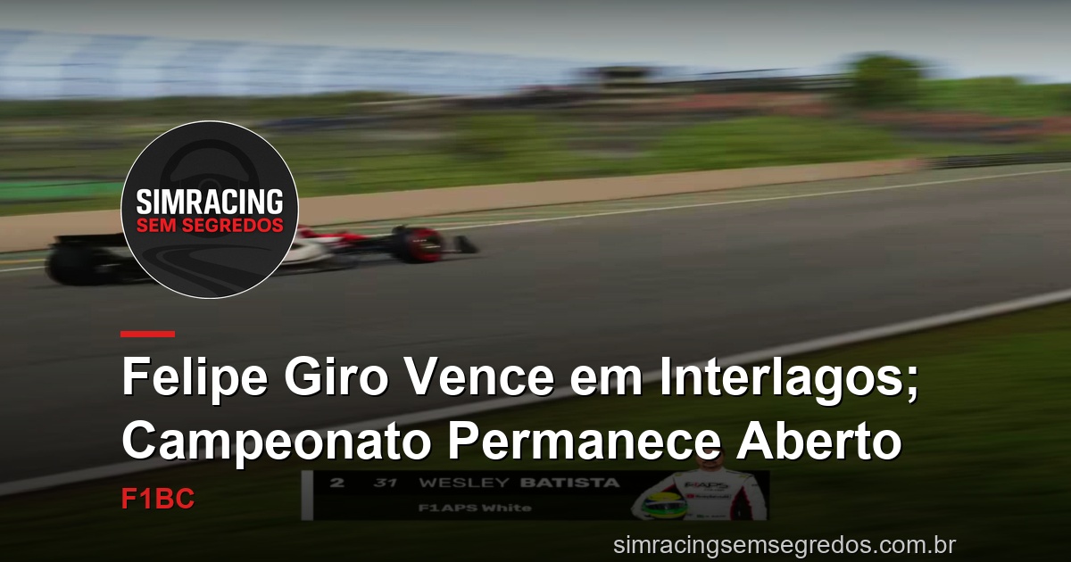 Felipe Giro triunfa em Interlagos pela Formula Pro