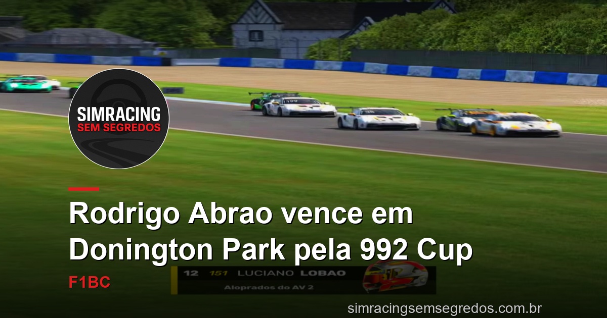 Rodrigo Abrao vence em Donington Park pela 992 Cup