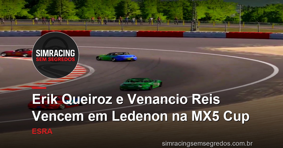 Erik Queiroz e Venancio Reis Vencem em Ledenon na MX5 Cup
