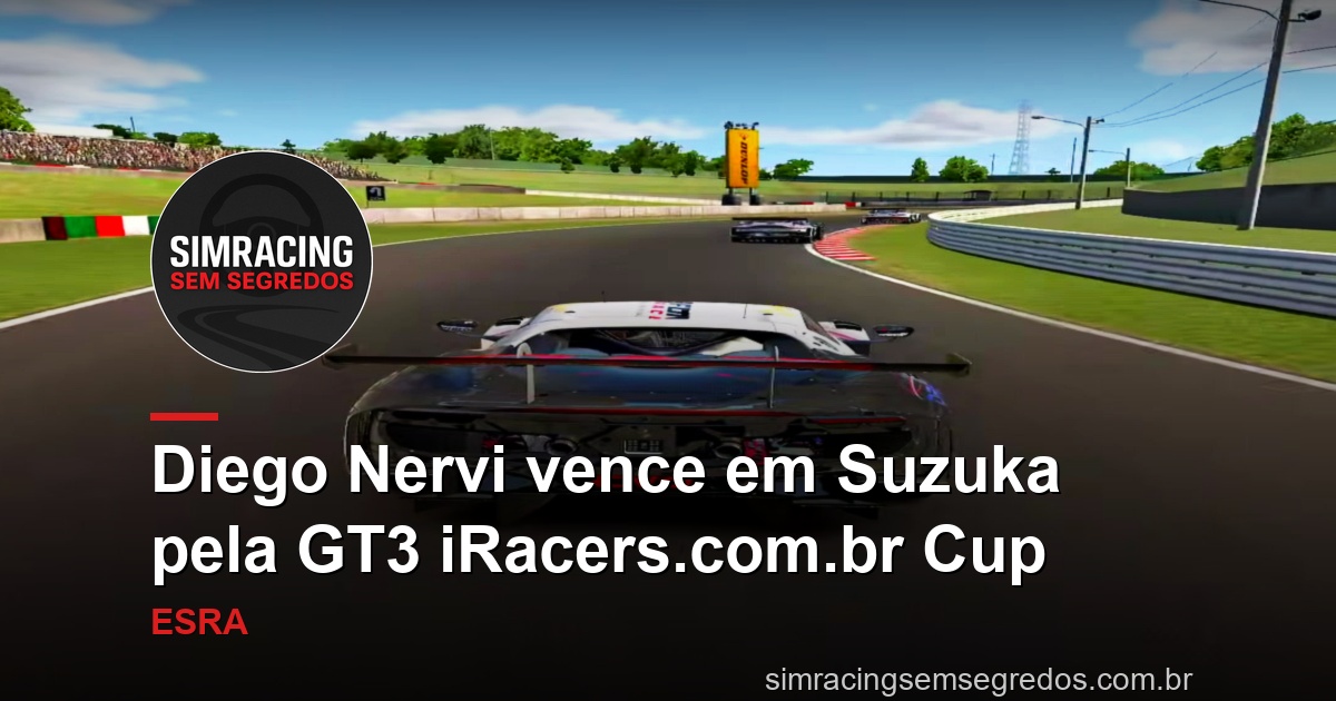 Diego Nervi vence em Suzuka pela GT3 iRacers.com.br Cup