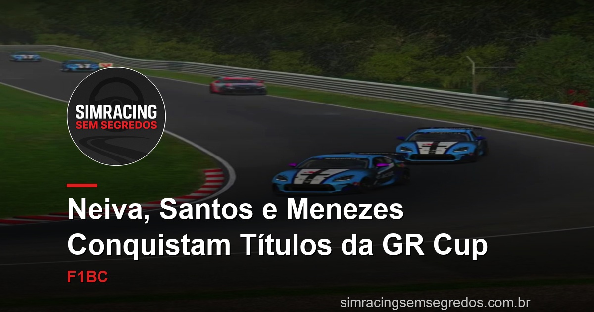Neiva, Santos e Menezes Conquistam Títulos da GR Cup