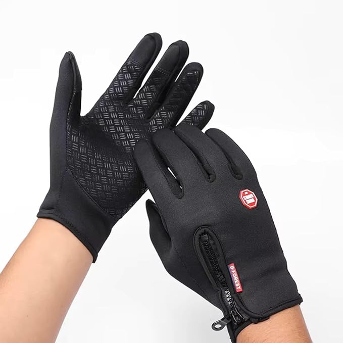 Luva Térmica Touch-Screen Resistente à Água e Frio para Moto e Ciclismo