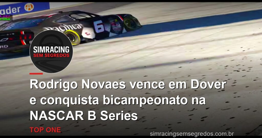 Rodrigo Novaes vence em Dover e conquista bicampeonato na NASCAR B Series