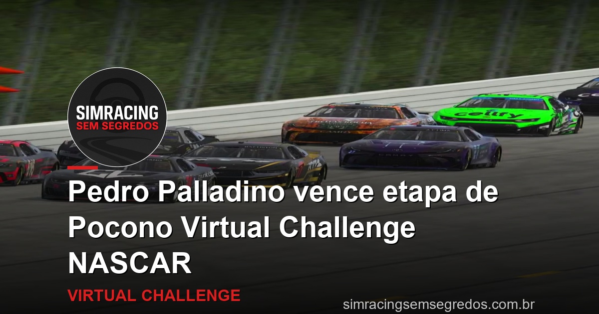 Pedro Palladino vence etapa de Pocono Virtual Challenge NASCAR