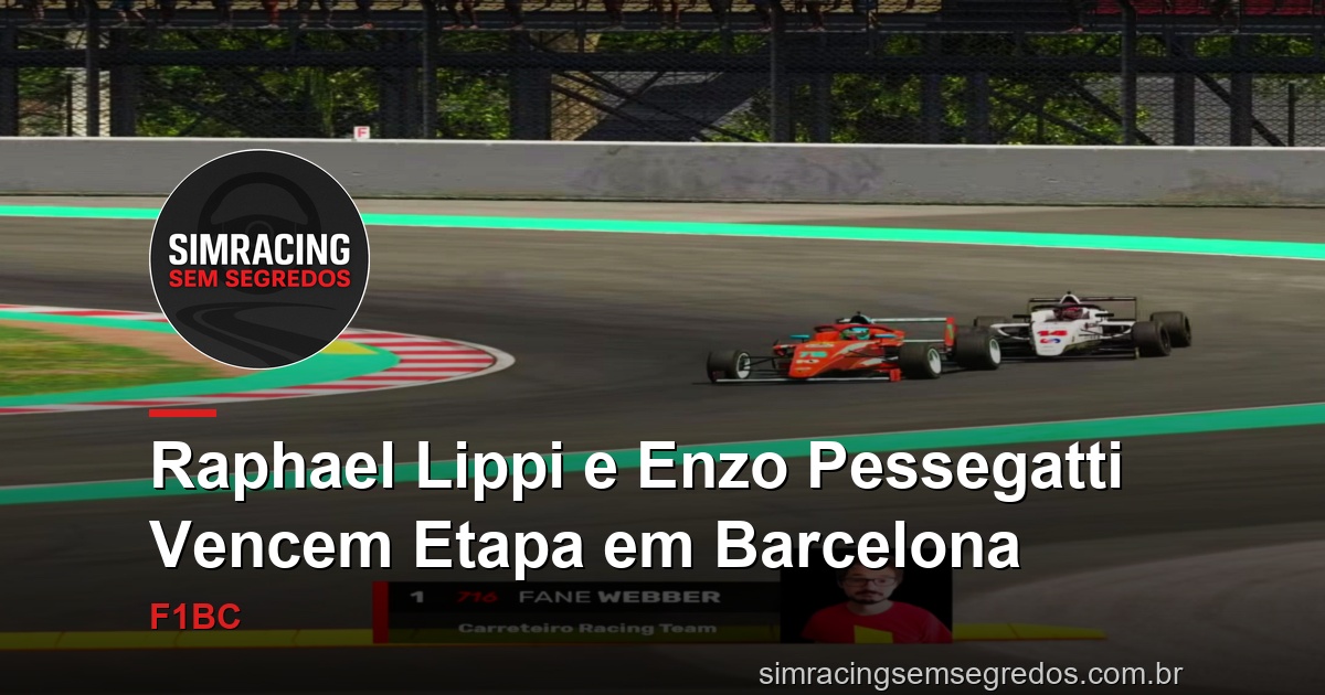 Raphael Lippi e Enzo Pessegatti Vencem Etapa em Barcelona