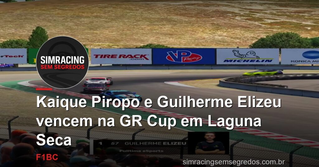 Kaique Piropo e Guilherme Elizeu vencem na GR Cup em Laguna Seca