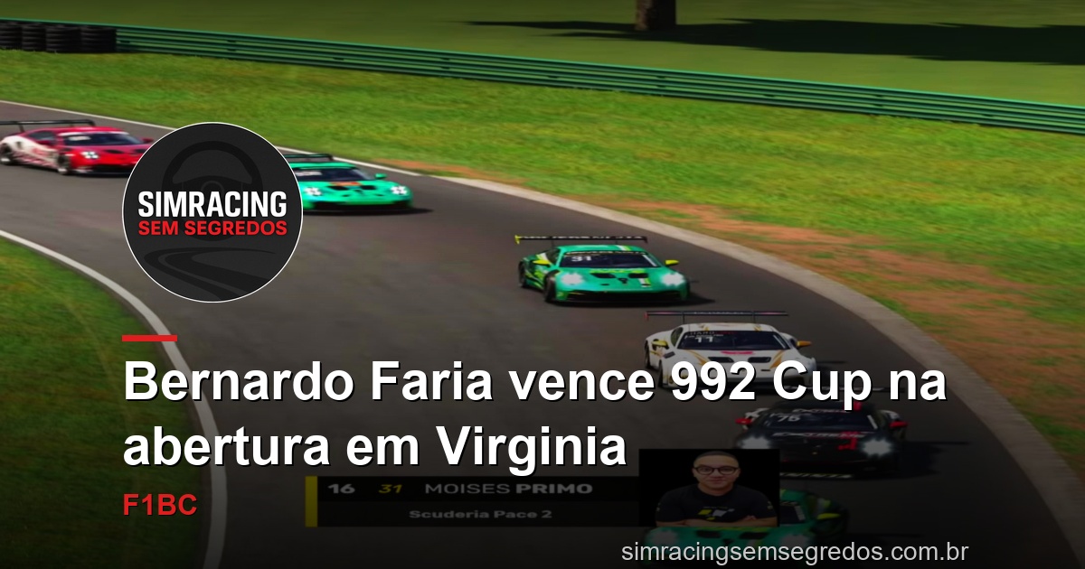 Bernardo Faria vence 992 Cup na abertura em Virginia