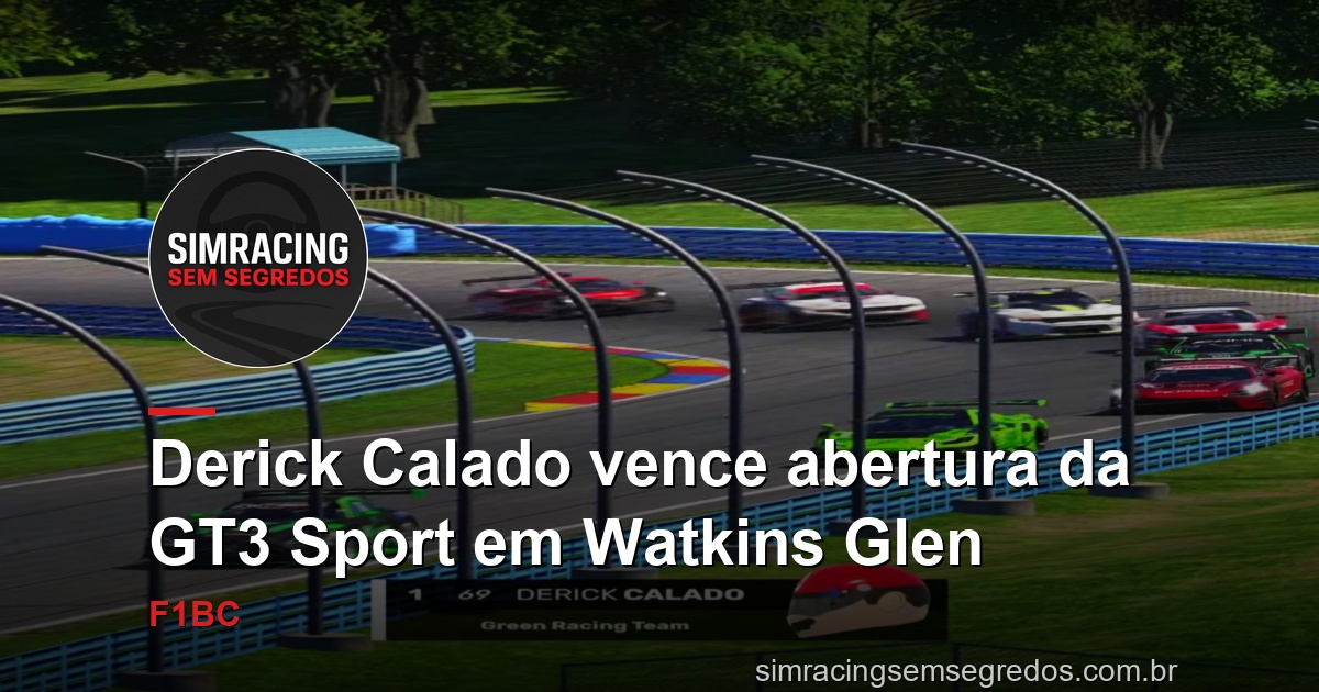 Derick Calado vence abertura da GT3 Sport em Watkins Glen