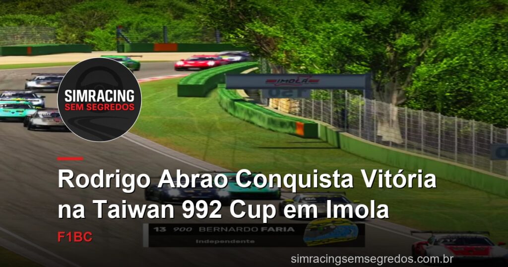 Rodrigo Abrao Conquista Vitória na Taiwan 992 Cup em Imola