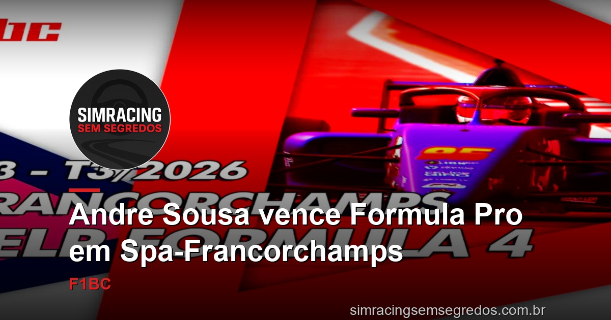 Andre Sousa vence Formula Pro em Spa-Francorchamps