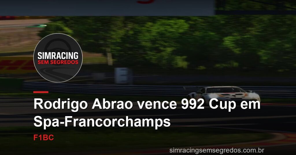 Rodrigo Abrao vence 992 Cup em Spa-Francorchamps