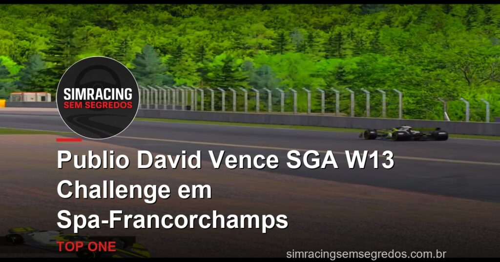 Publio David Vence SGA W13 Challenge em Spa-Francorchamps