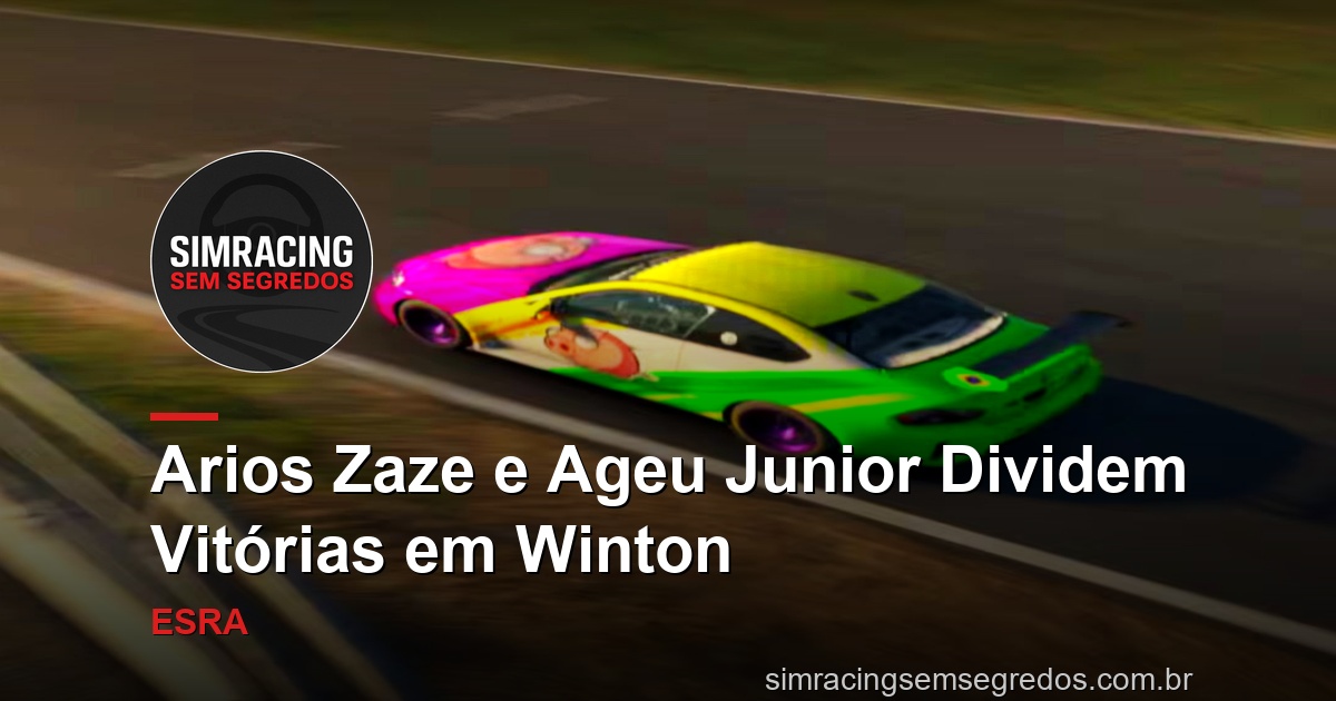 Arios Zaze e Ageu Junior Dividem Vitórias em Winton