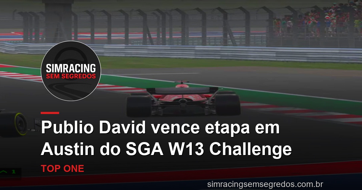 Publio David vence etapa em Austin do SGA W13 Challenge