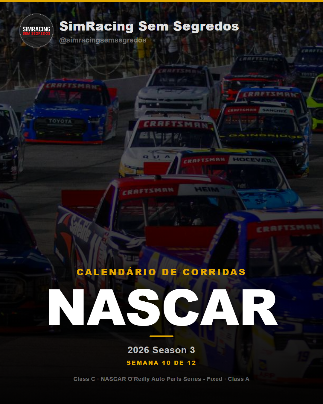 Calendario NASCAR — 2026 Season 3