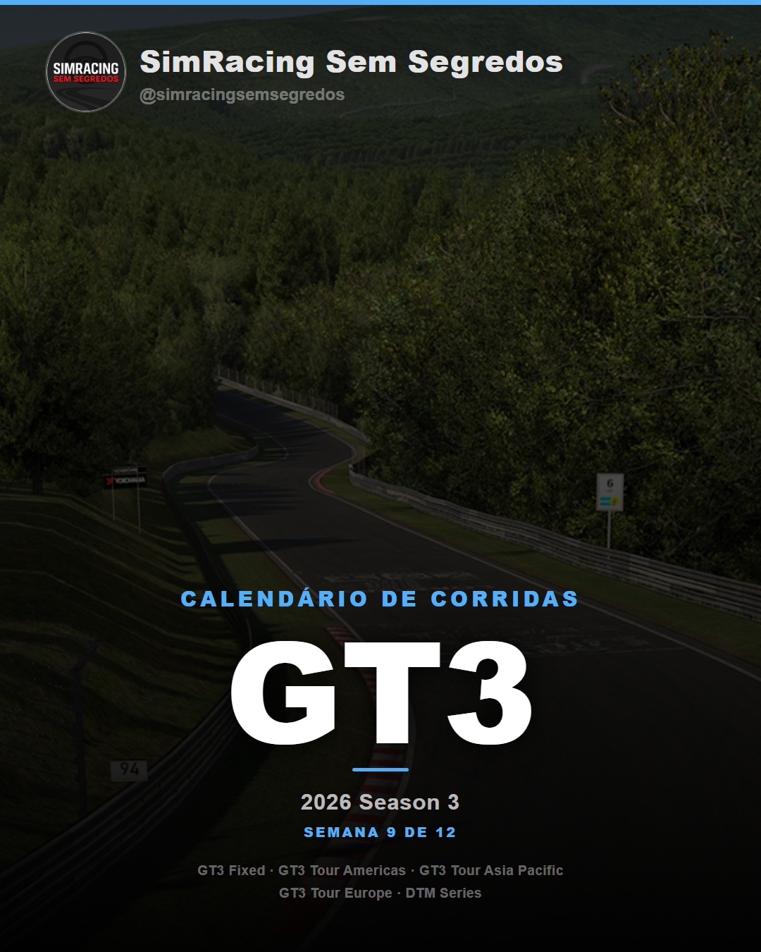 Calendario GT3 — 2026 Season 3