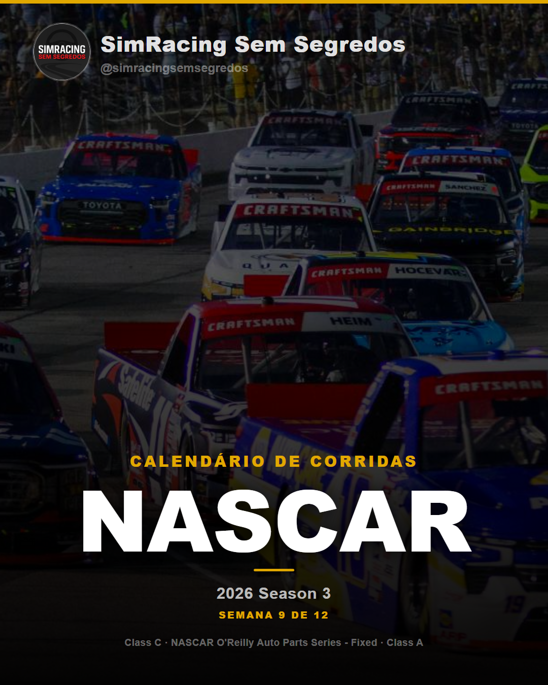 Calendario NASCAR — 2026 Season 3