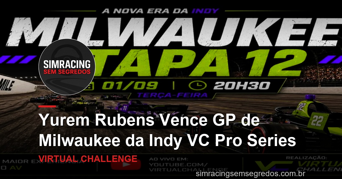 Yurem Rubens Vence GP de Milwaukee da Indy VC Pro Series