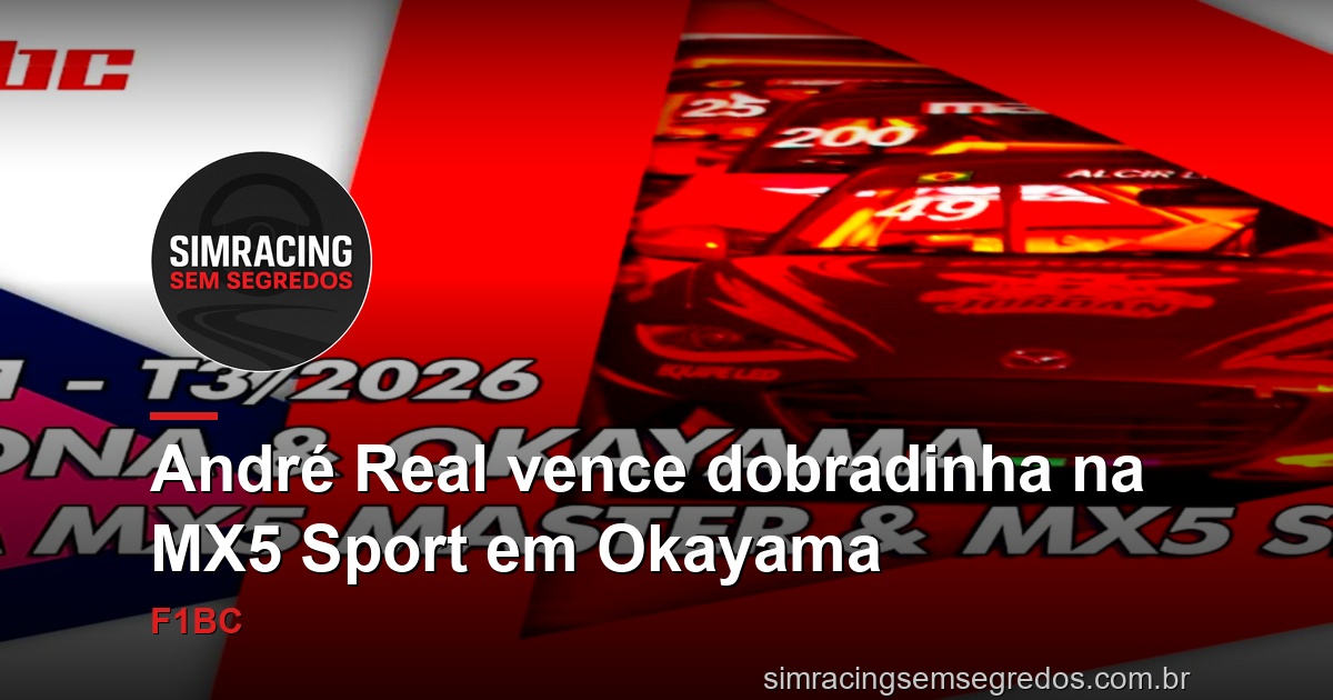 André Real vence dobradinha na MX5 Sport em Okayama