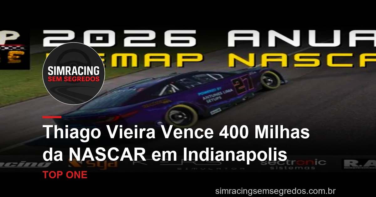 Thiago Vieira Vence 400 Milhas da NASCAR em Indianapolis