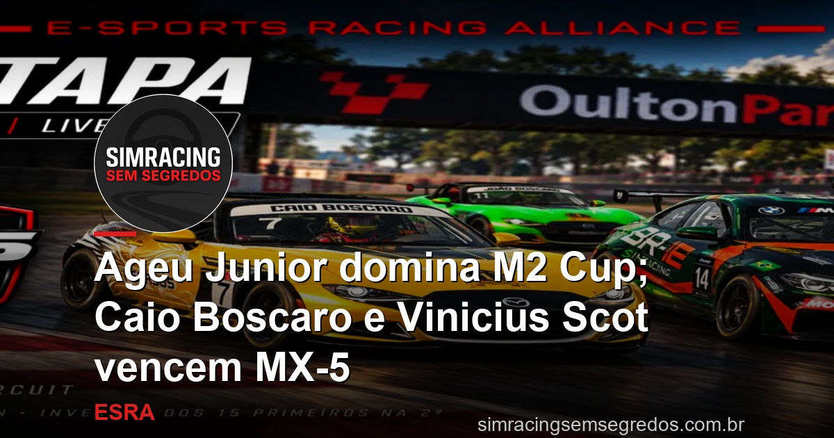 Ageu Junior domina M2 Cup; Caio Boscaro e Vinicius Scot vencem MX-5
